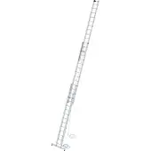 Günzburger Steigtechnik Sprossen-Seilzugleiter 3tlg. mit nivello-Traverse 3 x 14 Sprossen - 022414
