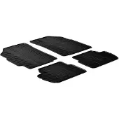 GledRing Fußmatten Set Gummi für CHEVROLET SPARK (M300) Vorne+Hinten