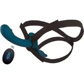 You2Toys - Analdildo-Set zum Anschnallen (schwarz-blau)
