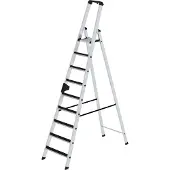 MUNK Günzburger Steigtechnik Stufen-Stehleiter einseitig begehbar mit clip-step 9 Stufen - 041509
