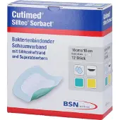 Cutimed Siltec Sorbact B PU-Verb.10x10cm 12 St Kompressen
