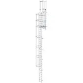 Günzburger Steigtechnik mehrzügige Steigleiter mit Rückenschutz (Bau) Aluminium blank 11,84 m - 510130