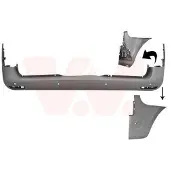 VAN WEZEL Heckstoßstange Stoßfänger Hinten passend für MERCEDES-BENZ VITO Kasten (W447) VITO Tourer (W447) VITO Mixto (W447)