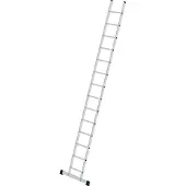 MUNK Günzburger Steigtechnik Sprossen-Anlegeleiter mit Standard-Traverse 14 Sprossen - 010114