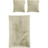 Irisette Mako-Satin Bettwäsche Tokio 8607 155x220 cm + 80x80 cm gelb