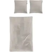 Irisette Mako-Satin Bettwäsche-Garnitur Tokio 8607 Farbe natur Größe 155x220+80x80