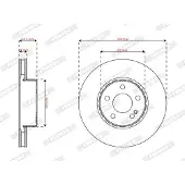FERODO Bremsscheibe DDF2629VC-1