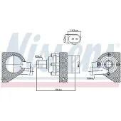 Nissens Wasserpumpe, Motorkühlung [Hersteller-Nr. 832110] für VW, Skoda, Seat, Audi