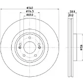 Hella Bremsscheibe PRO 8DD 355 134-871