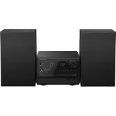 Panasonic SC-PM272, Heim-Audio-Mikrosystem, Schwarz, 1 Disks, 20 W, 1-Weg, 10 cm