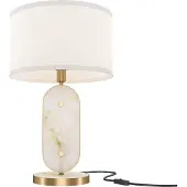 Maytoni Marmo Tischleuchte, Tischlampe E27 Gold-Farbe