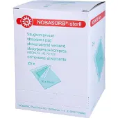 NOBAMED NOBASORB-steril Saugkompressen 10x10 cm 25 St Kompressen