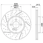 Hella Bremsscheibe PRO 8DD 355 116-211