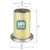 Ufi Luftfilter 2750400 153mm