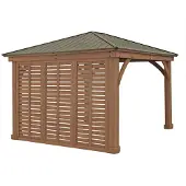 Westmann , Seitenwand für Holzpavillon Devon 12x12 und 12x14, natur