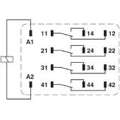 Phoenix Contact REL-IR4 Plug In Power Relay 24AC/4X21