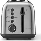 Buydeem DT620-SS, 2 Scheibe(n), Edelstahl, Edelstahl, Niveau, Drehregler, 900 W, 120 V