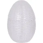 Clayre & Eef Glastopf Ei Ø 8x12 cm Transparant Glas