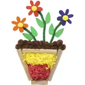 Colorations – Kleine Holzblumen „Daisy“, 20 Stück