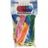 Intro Luftballon Spielzeug 18 cm mit Gummiband, schießt zurück, am Handgelenk befestigt