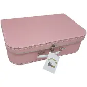 Gerkimex Playwood Karton Koffer Set rosa - Spielzeugkoffer 3 Stück