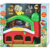 Playgo Play Bauernhof Spielzeugset mit Tieren - 17-teilig - Lernspielzeug