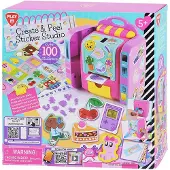 Playgo Stickerstudio Bastelset - 100 bunte Sticker für Kinder