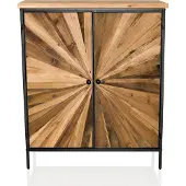 Hjh LIVING Kommode mit Schubladen SANTJAGO BLACK SUN XL Sideboard Schrank 94.0 x 80.0 x 34.5 cm