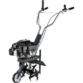 Wiltec Benzin Bodenhacke 36cm Gartenhacke mit Motor 144ccm Motorhacke Bodenfräse