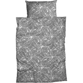 TRAUMSCHLAF Satin Bettwäsche Luana silber 155x220 cm + 80x80 cm