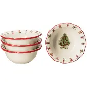 MamboCat 4er Set Maestro Natale Weihnachten Müslischale aus Keramik - 965/17