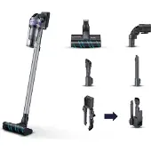 Samsung Jet 75 easy, Stabstaubsauger, Beutellos, Schwarz, Chrom, Türkis, Violett, 0,8 l, Rechteckig, Trocken