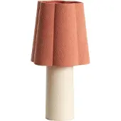Light & Living Tischlampe Musaby Organische Form – weiß und rosa