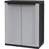 Kreher Technik Kreher Beistellschrank "J-Twist" mit 1 Einlegeboden in Schwarz/Grau