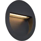 QAZQA Moderne LED Wandeinbauleuchte Schwarz IP65 Gem