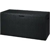 Livarno Gartenbox Allzwecktruhe 350L Rattan-Optik witterungsbeständig