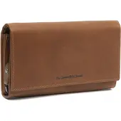 The Chesterfield Brand Mirthe Cow Wax Pull Up RFID Geldbörse Cognac
