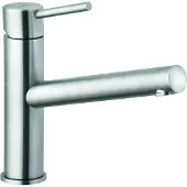 Kludi STEEL Spültisch-Einhandmischer DN 15 mit schwenkbarem Festauslauf / Armatur / Küchenarmatur