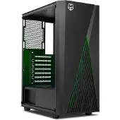 NOX Hummer Frost, Midi Tower, PC, Schwarz, ATX, micro ATX, Acrylnitril-Butadien-Styrol (ABS), SPCC, Gehärtetes Glas, Gaming