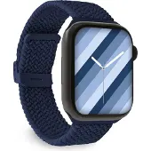 Case and me Uhrband Apple Watch 42/44/45/49 mm mit Clip-on-Verschluss, Blau