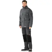 Planam Winterparka Canvas 320 Gr. S grau/schwarz