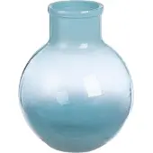 Gilde Bodenvase "Bodenvase bauchig "Novelle", braun, B:24cm H:31cm T:24cm Ø:24cm, Glas, Vasen, Bodenvase