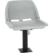 vidaXL 2-tlg. Bootssitz-Set Klappbar Kein Kissen Grau 48x51x41 cm