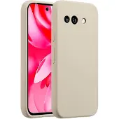 Accezz Google Pixel 9A Hülle - Silikon - - Backcover/Soft Case - Beige