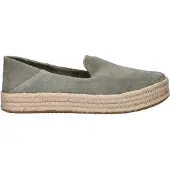 Toms Leder-Espadrilles in Khaki - 38
