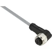 Schneider Electric Yageo XZ-Vorverdrahtete Buchse, abgewinkelt, M12, 4-polig, PVC 5m Kabel XZCPV1241L5
