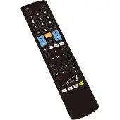G.B.S. Elettronica Universal 3 Elegant, DTT, DVD/Blu-ray, SAT, TV, VCR, IR Wireless, Drucktasten, Schwarz