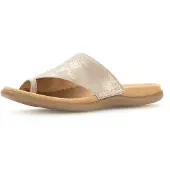 Gabor 83.700 Damen Pantoletten - Zehentrenner Pantolette grau Freizeit NEU