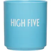 Design Letters - AJ Favourite Porzellan Becher, High Five / swim cap blue