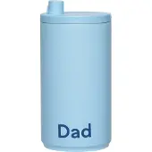 Design Letters - Travel Becher, 0.35 l, Dad / light blue